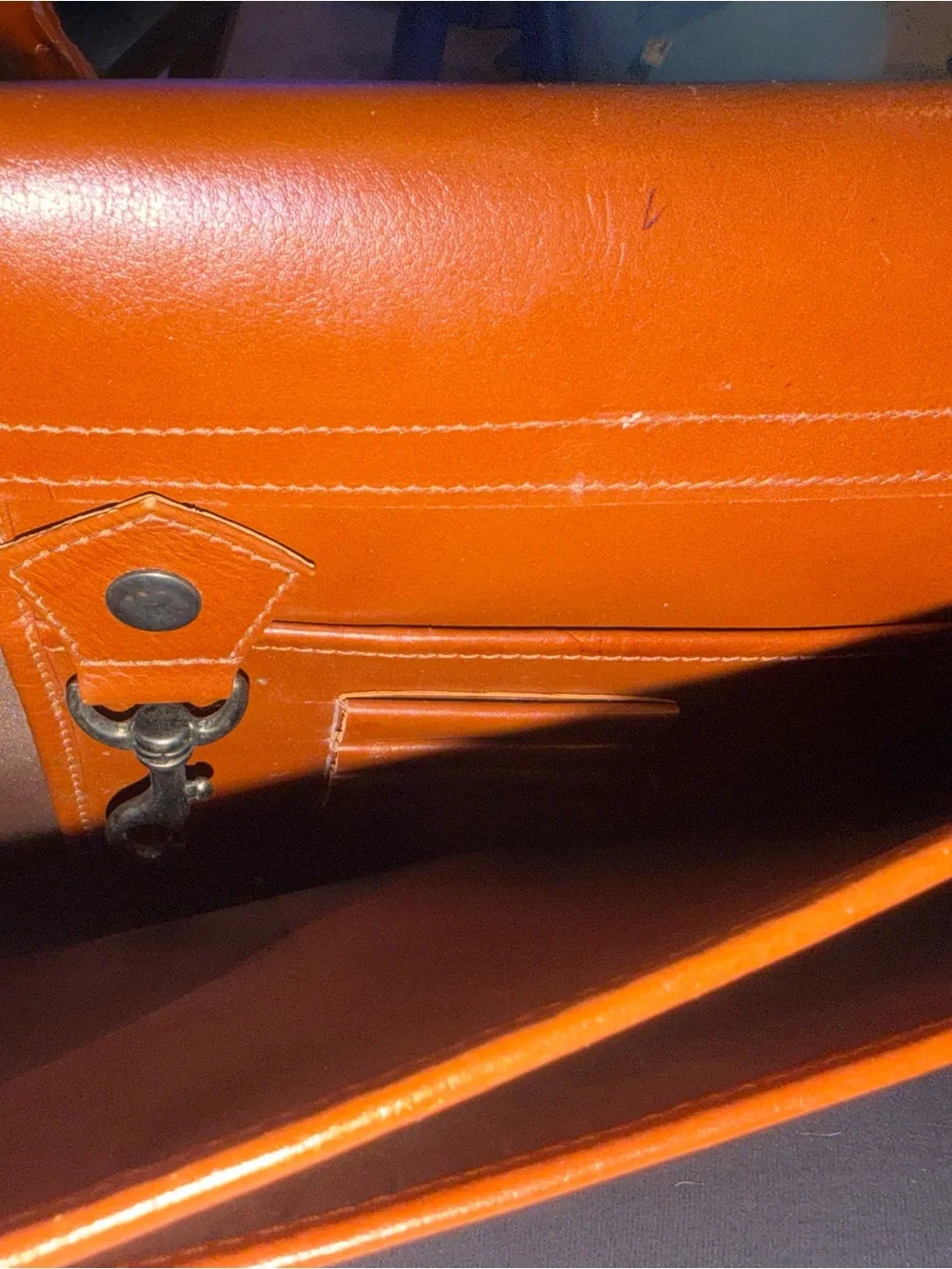 Vintage Brown Leather Briefcase - Classic Men Bags Original Carriage Collection